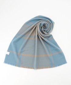 自由区 バイカラーチェック ストール