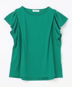 ANY 【接触冷感/UVケア/シワになりにくい】フレアスリーブ Tブラウス