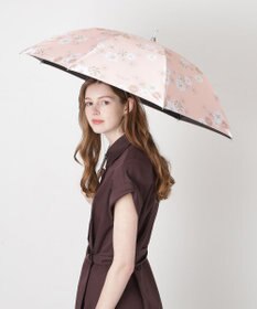 MOONBAT 【 遮光率100％/遮熱/UV】PAUL&JOE ACCESSOIRES(ポール&ジョー) 晴雨兼用日傘 クリザンテーム 総柄 花柄 長傘