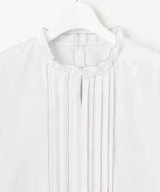 J.PRESS LADIES S 【吸水速乾】プレーティングジャージー フリル襟 カットソー