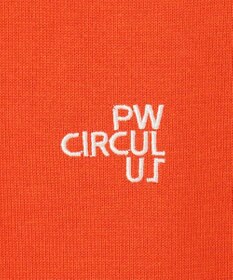 PW CIRCULUS 【WOMEN】【洗える】ロゴ ラグランスリーブ クルーネック ニット