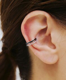 Tiaclasse 配色ラインイヤーカフ