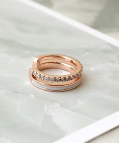 Tiaclasse 配色ラインイヤーカフ