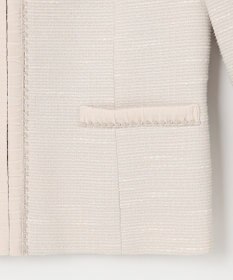 ANY SIS 【セットアップ対応】リップルボーダー ノーカラー ジャケット