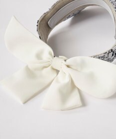 FILA GOLF／marie claire 【FILA GOLF】取り外し可能リボン付きサンバイザー