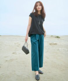 ANY L 【洗濯機可/UVケア】シルケットスムースドロストＴシャツ