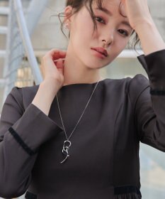 Tiaclasse 【安田美沙子さん着用・新色追加・洗える】ベロアラインフレアワンピース