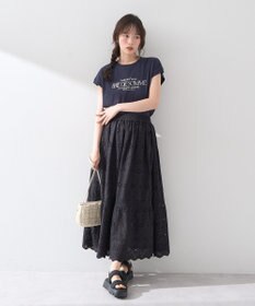 earth music&ecology 【接触冷感/洗濯機可】Ｈａｕｔｓ－ｄｅ－ＦｒａｎｃｅフレンチＴ