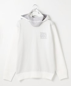 23区GOLF 【MEN】【ウォッシャブル】スヌード付き 裏モールパーカー ニット