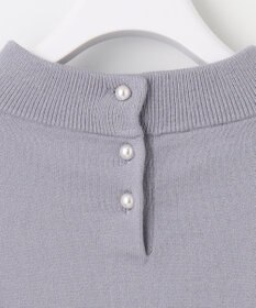 ANY SIS S 【低身長企画】バックパール調ポイント ニット