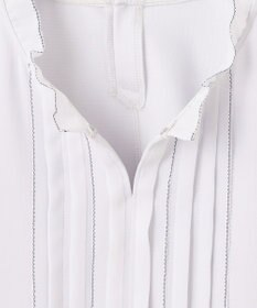 J.PRESS LADIES S 【吸水速乾】プレーティングジャージー フリル襟 カットソー