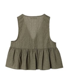 Green Parks ジャガードペプラムＺｉｐベスト