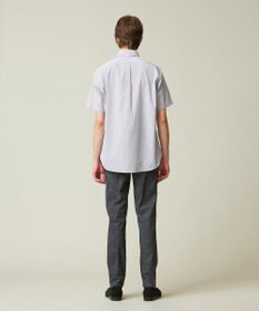 J.PRESS MEN 【クールマックス】サッカーストライプ／マイクロギンガムチェック シャツ/B.D