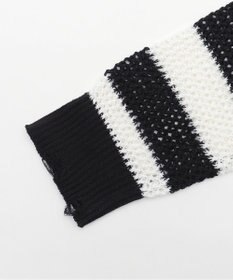 WEGO ダメージボーダーショートニット