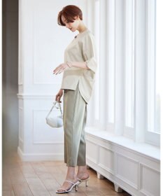 ICB 【洗える】 ブラウスライクジャージー ドルマンスリーブカットソー