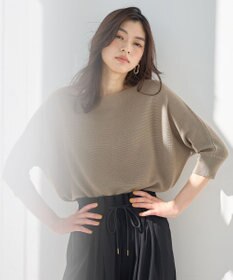 ANY L 【洗濯機可/アンチピリング/UVケア】アクリルガーターニット