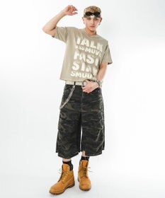 WEGO 【ユニセックス着用ITEM/MLサイズ展開】クロップドグラフィックT（SS）