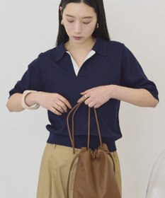 AMERICAN HOLIC 襟付き配色ニット