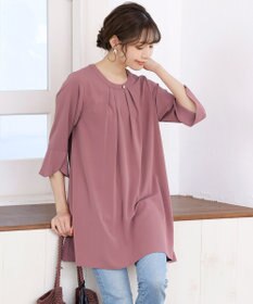 Tiaclasse L 【洗える】花びらスリーブチュニック