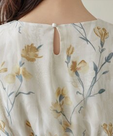 Tiaclasse 大花柄シフォンワンピース