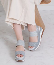 Bridget Birkin 【Bridget Birkin】ビジューグリッタープラットフォームサンダル
