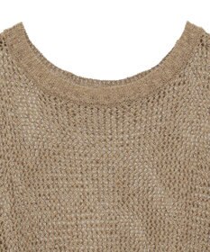 YECCA VECCA スラブメッシュルーズニット