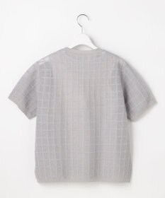 自由区 L 【ワコールコラボ・2点SET】シアーチェックニット プルオーバー