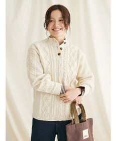 CRAFT STANDARD BOUTIQUE リサイクルポリエステルヘンリーネックプルオーバー