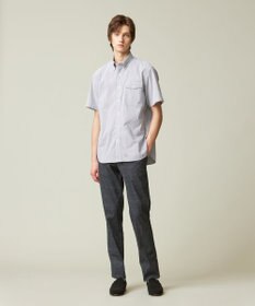 J.PRESS MEN 【KING SIZE】【クールマックス】サッカーストライプ／マイクロギンガムチェック シャツ/B.D