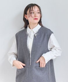 Phoebe 【セレモニーセット】マルチwayメタルボールパールネックレス×ダブルライングリッタービジューピアスSET