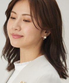 J.PRESS LADIES 【WEB限定】リバーシブルパール イヤリング