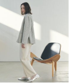 YECCA VECCA サイドベルテッドハイウエストパンツ