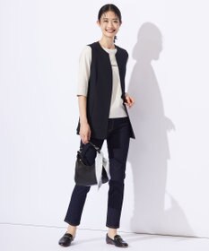 J.PRESS LADIES L 【セットアップ対応・洗える】RELAXIONツイル ジレ