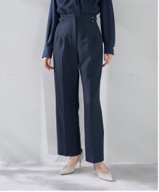 YECCA VECCA サイドベルテッドハイウエストパンツ