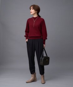 ANY L 【セットアップ対応/ウエストゴム】イージィケア美脚テーパードパンツ