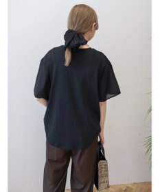 AMERICAN HOLIC 異素材ショルダー切替カットプルオーバー