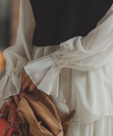 #Newans 【前後着用可能】【高山都さんコラボ】ビッグカラー２WAYブラウス