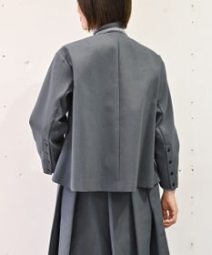 muuc トリプルクロス ノーカラージャケット｜軽くてふっくらした三重織り生地・セットアップ可能