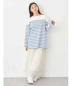 earth music&ecology Ｌｅｅ×ｅ．ｍ．ａ．ｅ　ＢＯＲＤＥＲ　Ｌ／Ｓ　ＴＥＥ