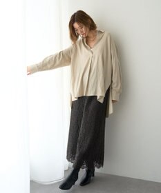 YECCA VECCA スキッパーオーバーシャツ