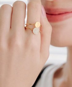 Tiaclasse ダブルサークルリング