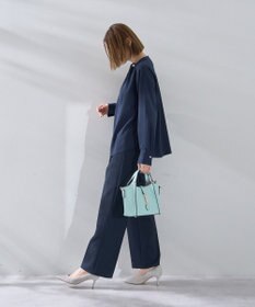 YECCA VECCA サイドベルテッドハイウエストパンツ