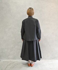 muuc トリプルクロス ノーカラージャケット｜軽くてふっくらした三重織り生地・セットアップ可能