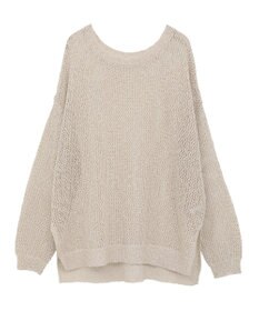 YECCA VECCA スラブメッシュルーズニット