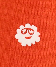 PW CIRCULUS 【WOMEN】【洗える】ロゴ ラグランスリーブ クルーネック ニット