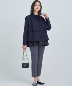 組曲 L 【WEB限定】ベーシックダブルクロス テーパードパンツ