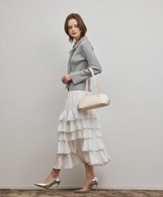 GRACE CONTINENTAL リブシャツニットトップ