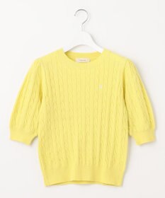 Feroux 【洗える】カラーケーブル ニット