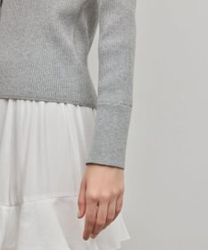 GRACE CONTINENTAL リブシャツニットトップ