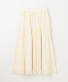 GRACE CONTINENTAL シフォンカットジャガードスカート